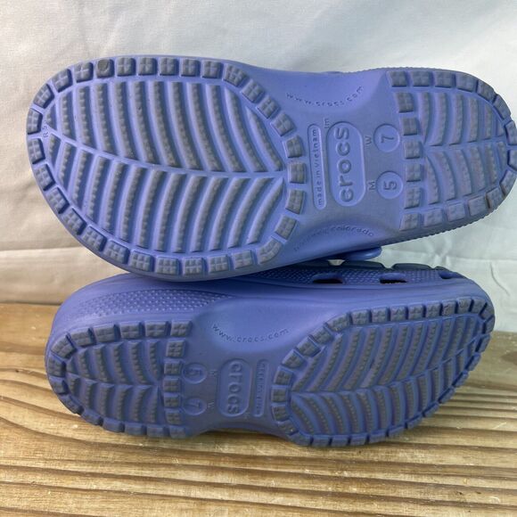 Crocs Classic Neo Puff Clogs Sandals Periwinkle Unisex Womens 7 - Picture 6 of 7